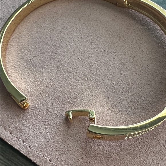 H Pavé Hinged Bangle Bracelet - Picture 4 of 5